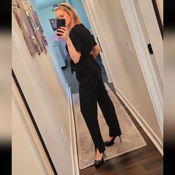 NWOT Just Female Gilda Belted Jumpsuit - Size S - Picture 2 of 11